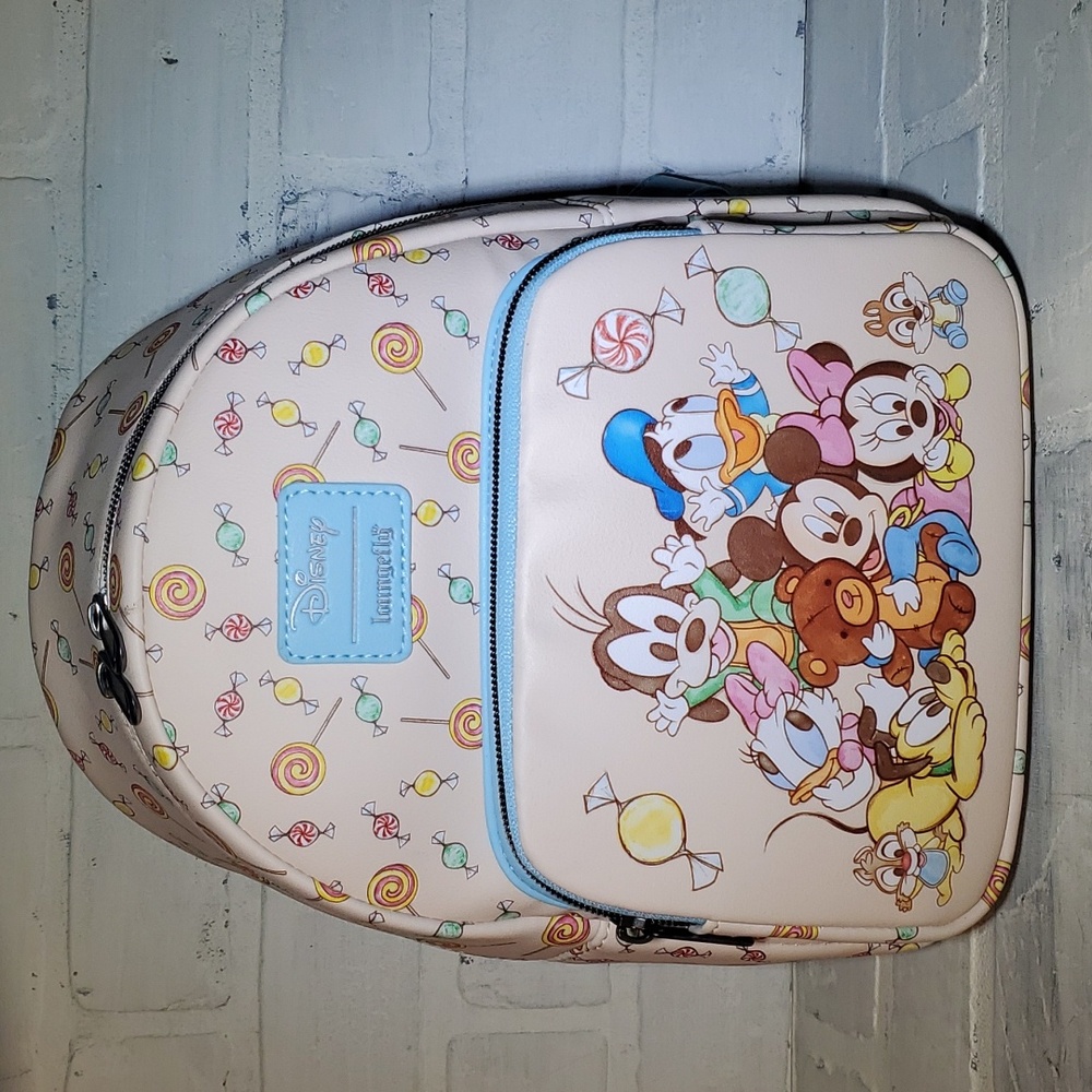 NWT Loungefly Disney Mickey & Friends Mini Backpack Baby Characters Candy Bag